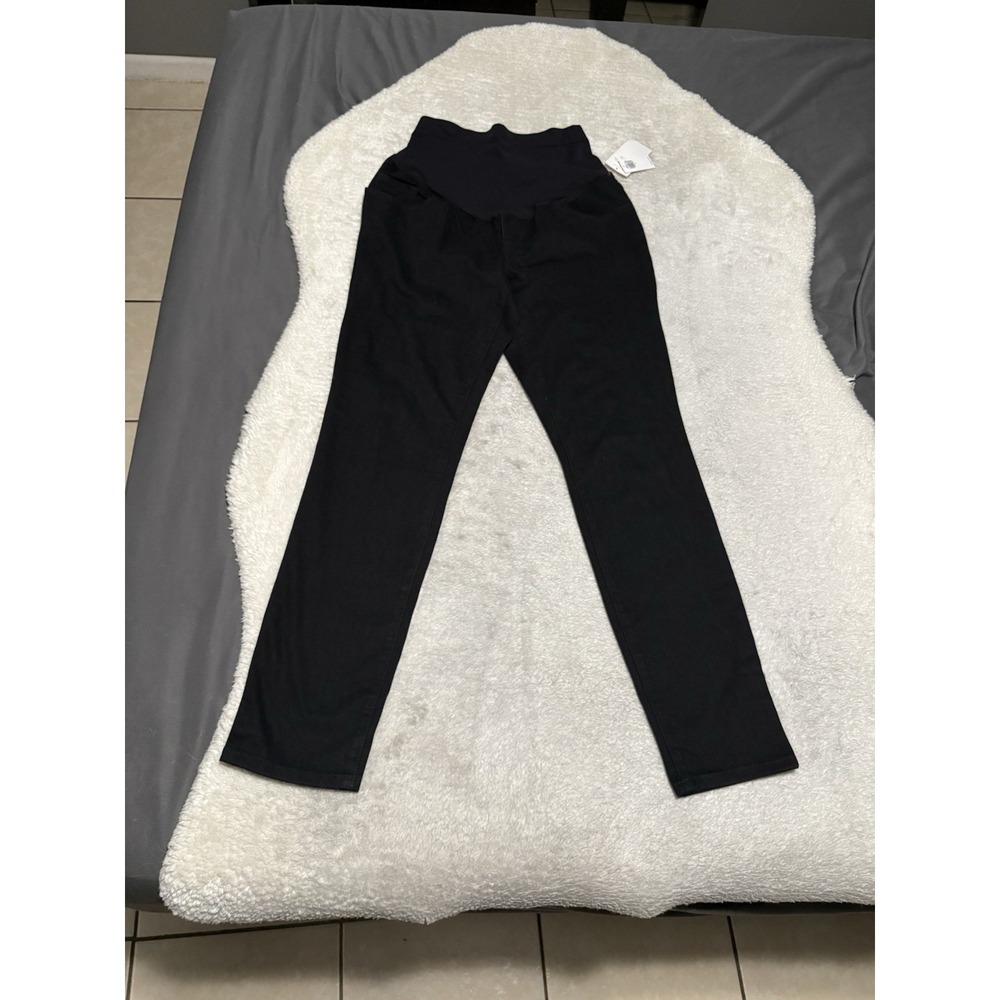 New Old Navy‎ Maternity Black Skinny Jeans Size 8 Pants Stretch
